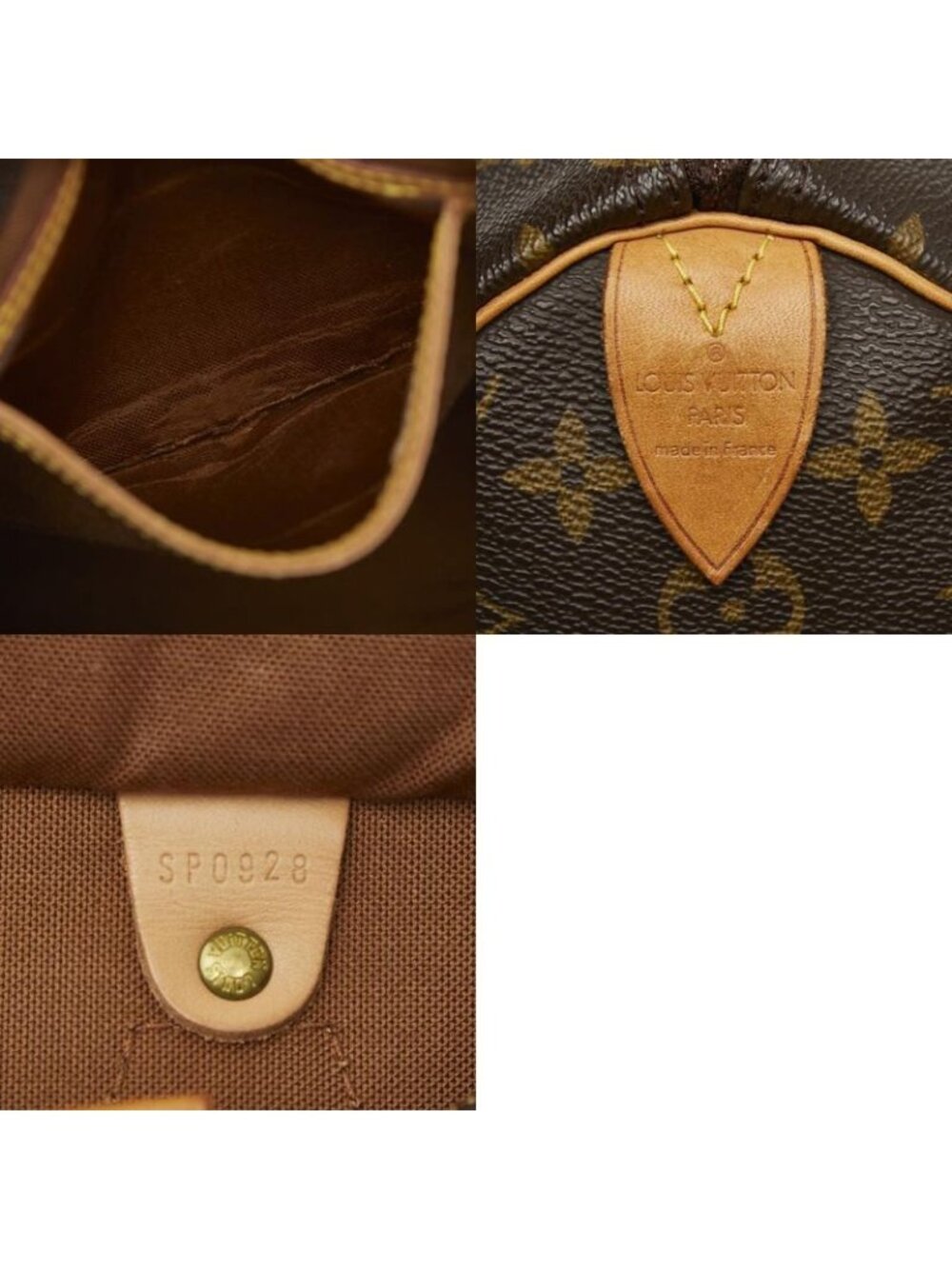 Louis Vuitton Monogram Speedy 35 Boston Bag Brown - Picture 10 of 10